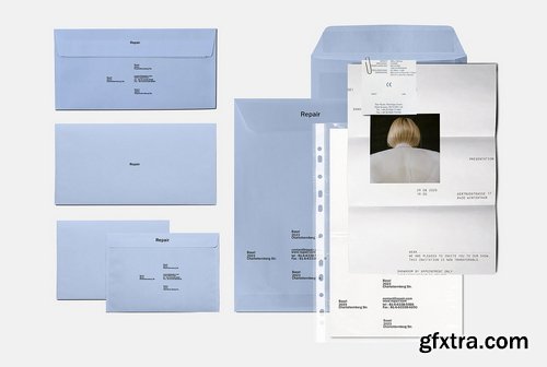 CreativeMarket - Branding Stationery Envelope Mockup - 91527742