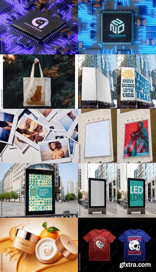 10 Mockup Templates Bundle 36 by Adobestock