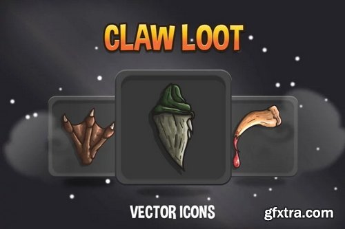 Craftpix - Claw Loot Vector Game Icons
