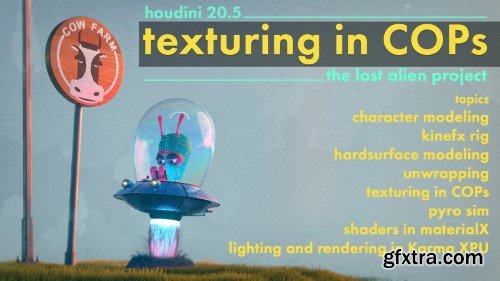 Rohan Dalvi - Houdini - Texturing in cops - the lost alien project