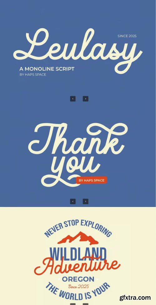 Leulasy a Monoline Script