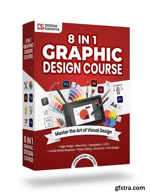 Deepak Sisodiya - 8 in 1 Graphic Design Course