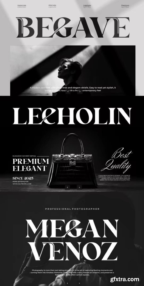 Creativemarket - Begave || Modern Classy Serif Font