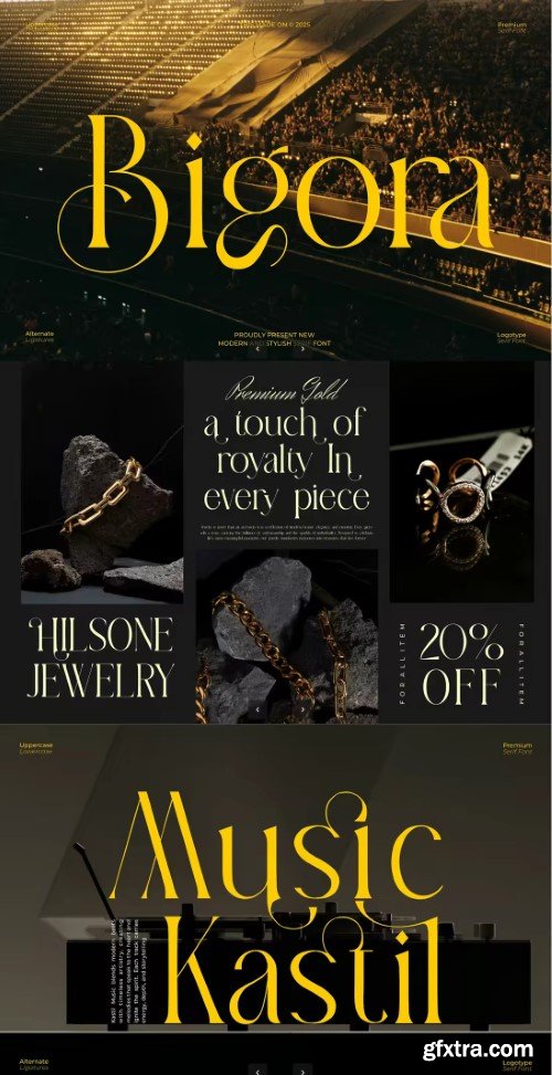 Creativemarket - Bigora || Modern Classy Serif Font