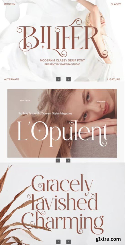Creativemarket - Bilifer - Modern Classy Serif Branding Font