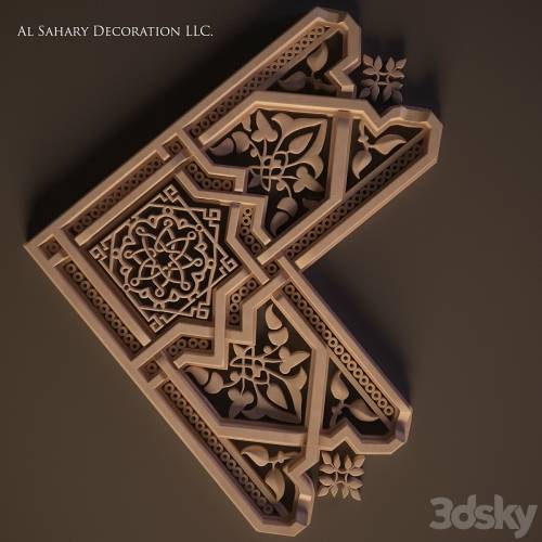 '3dsky Pro - Arabic decor (corner element)' '3dsky Pro - Arabic decor (corner element)'
