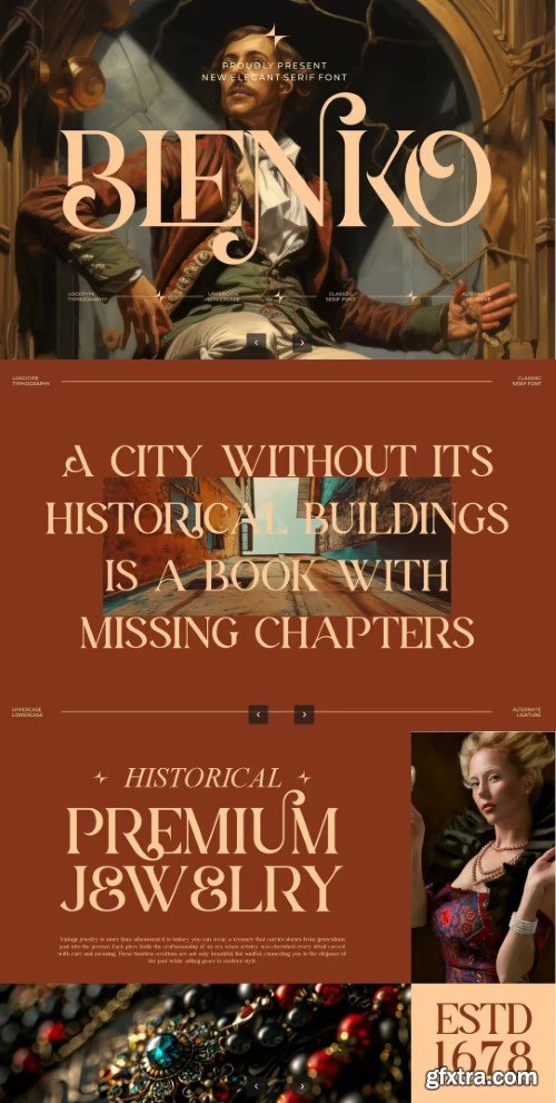 Creativemarket - Blenko || Modern Classy Serif Font