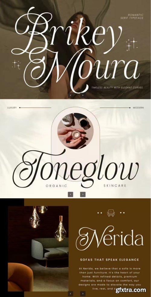 Brikey Moura – Timeless Aesthetic Serif Typeface