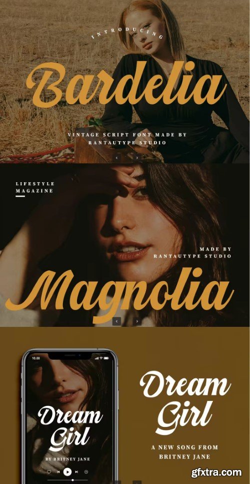 Bardelia Vintage Script Font