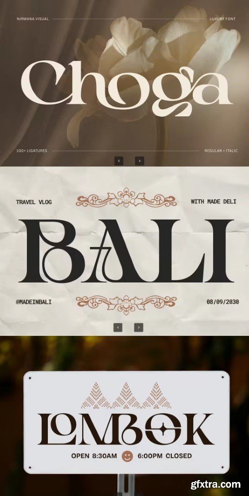 Choga - Modern Logo Font