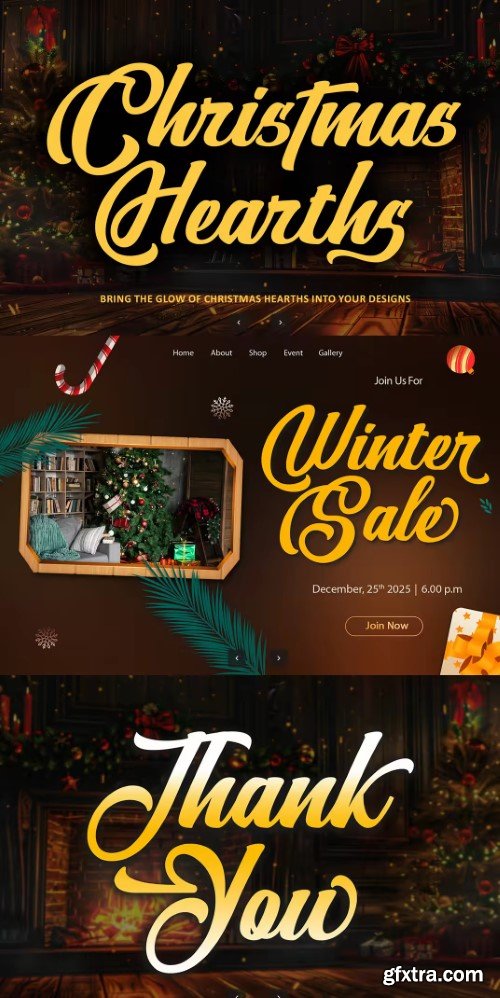 Christmas Hearths – Christmas Script Font