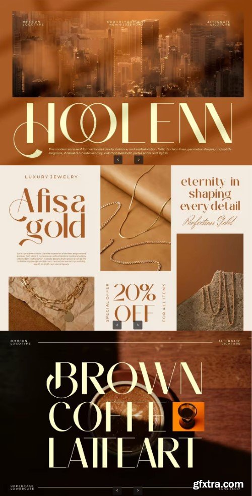 Hollen || Modern Vintage Sans Serif Font