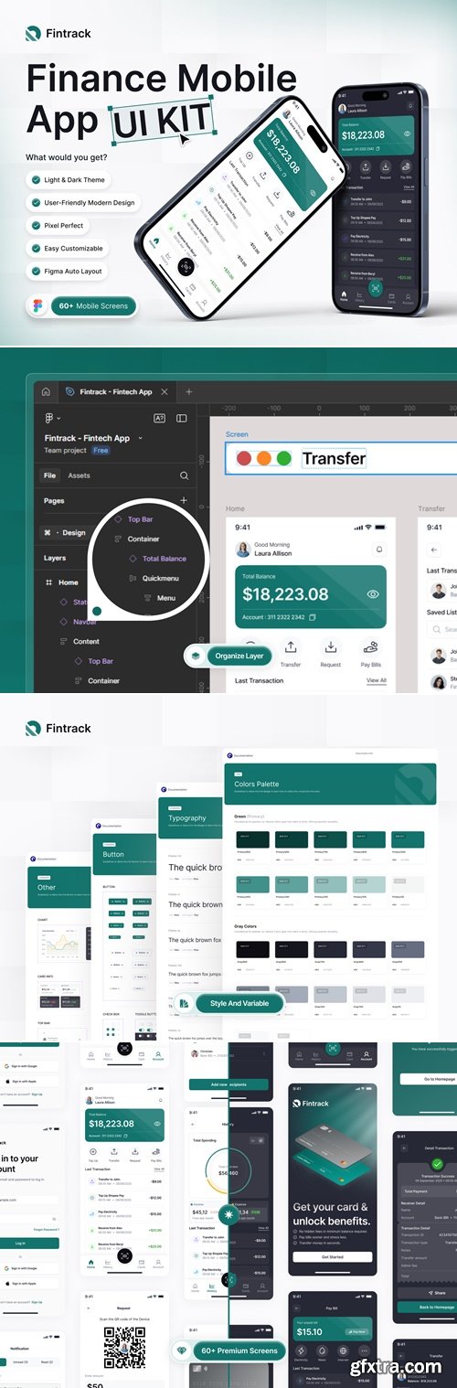 Fintrack - Fintech App UI Ki
