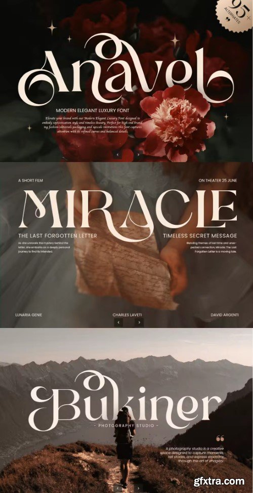 Anavel – Modern Unique Logo Serif Font