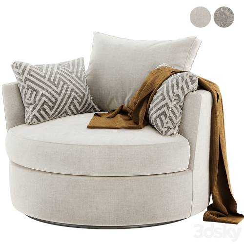 '3dsky Pro - Dahlonega Swivel Barrel Chair'