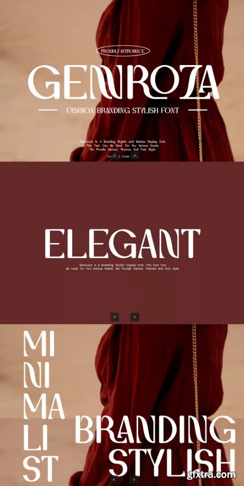 Gennroza - Branding Font