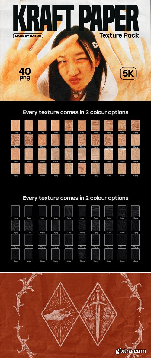 Gumroad - Kraft Paper Pack (Textures + Brushes)