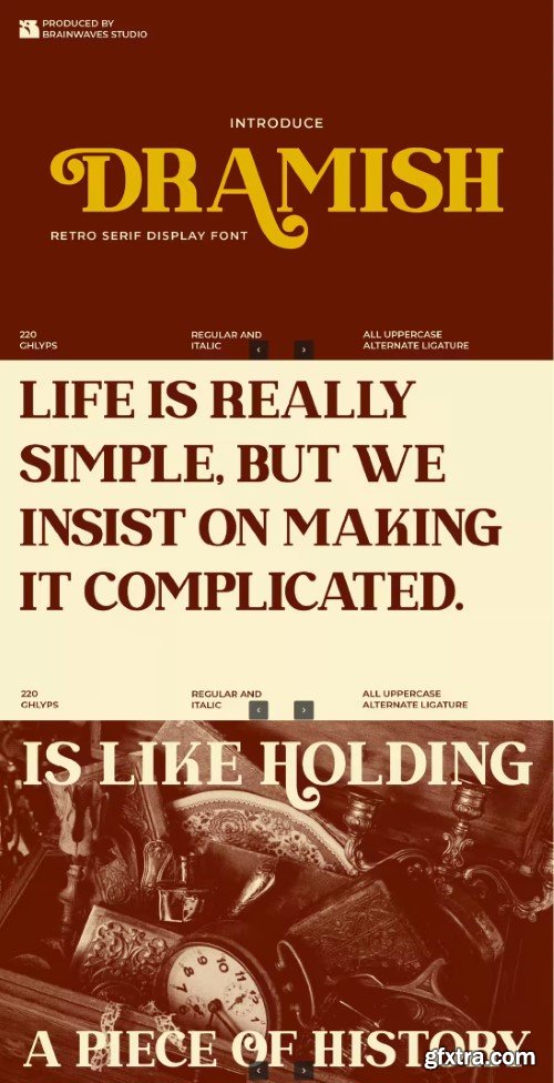 Dramish Serif Font