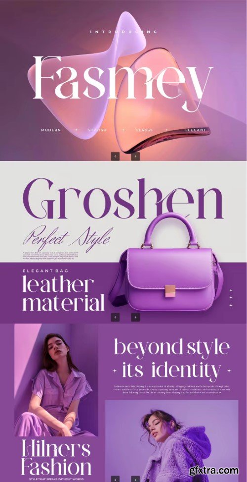 Creativemarket - Fasmey || Modern Minimalist Serif Font