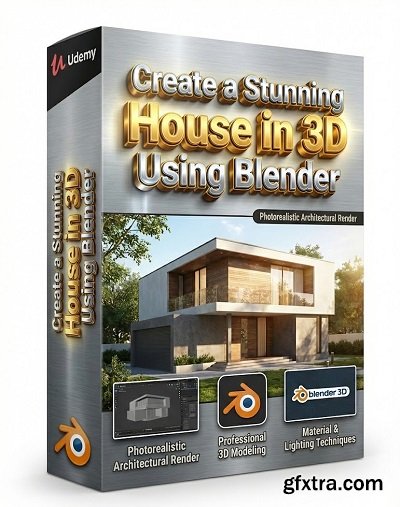 Udemy - Create a Stunning House in 3D Using Blender