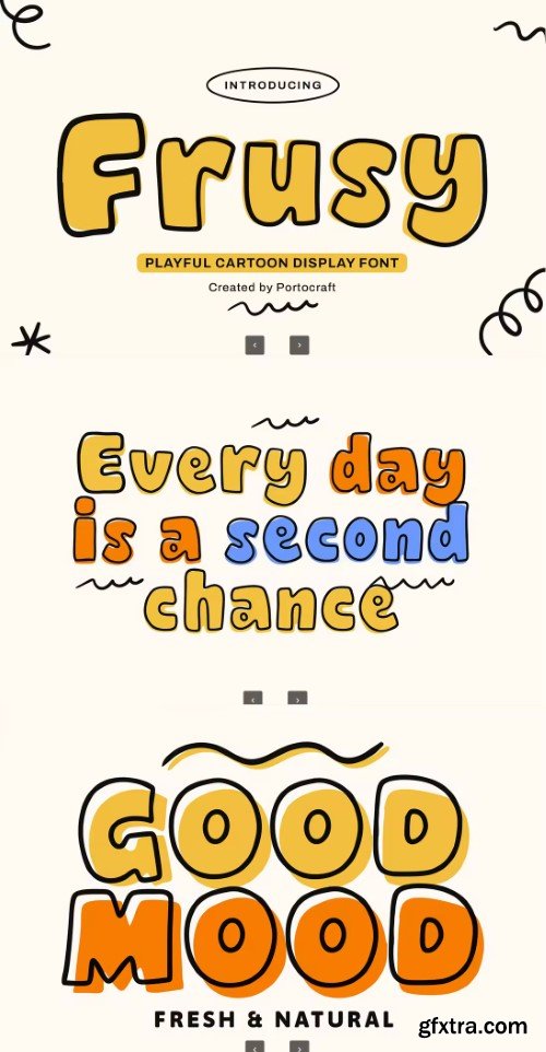 Frusy – Playful Cartoon Display