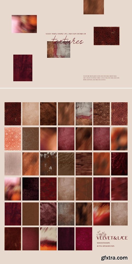 Creativemarket - Softy Velvet & Lace Backgrounds