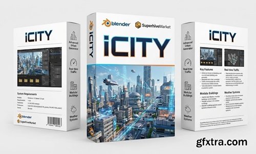 SuperhiveMarket - iCity v1.7.1 for Blender