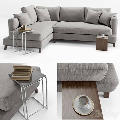 '3dsky Pro - Etch&Bolts Griffith L-Shaped Sofa'