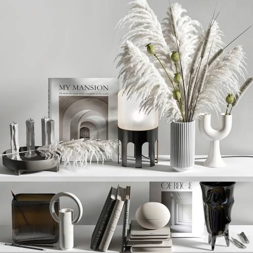 '3dsky Pro - Decorative set for shelves with mixed bouquet 08'