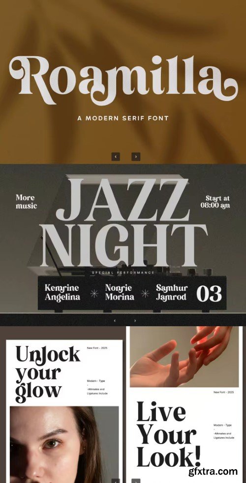 Roamilla - Modern Serif Font