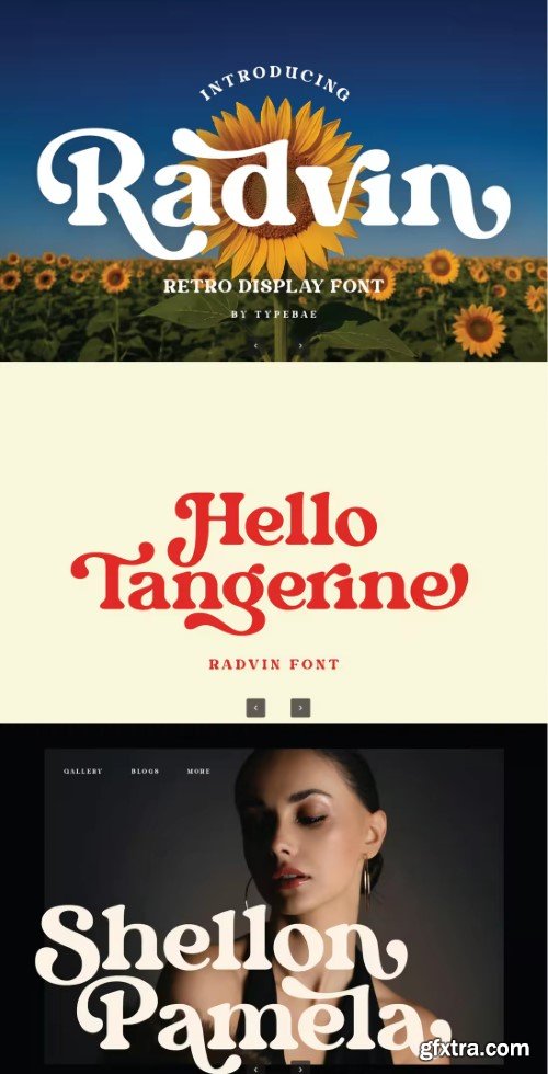 Radvin &ndash; Bold Retro Display Font