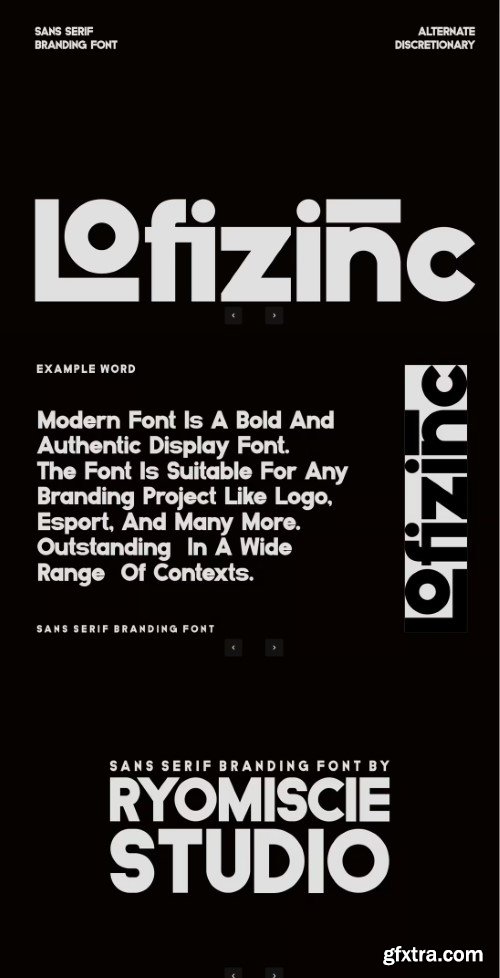 Lofizinc Sans Serif Branding Font