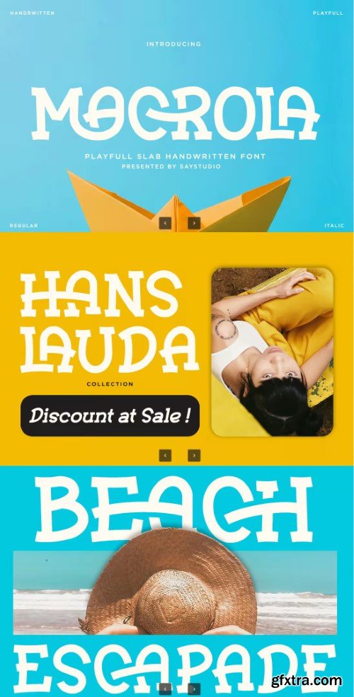 Creativemarket - Macrola - Playful Slab Serif Font