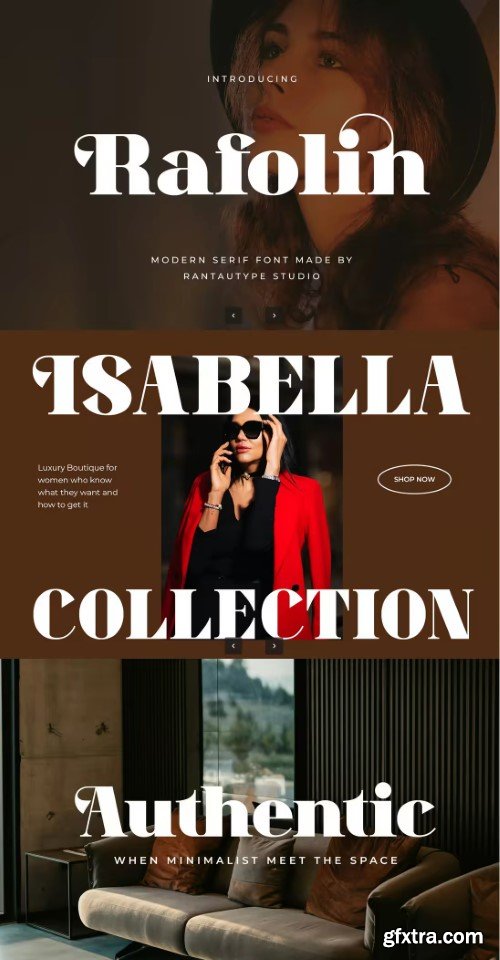 Rafolin Modern Serif Font