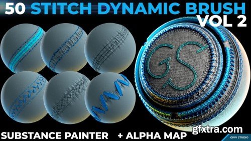 Artstation - Dynamic Brush - Stitches and Seam VOL 2