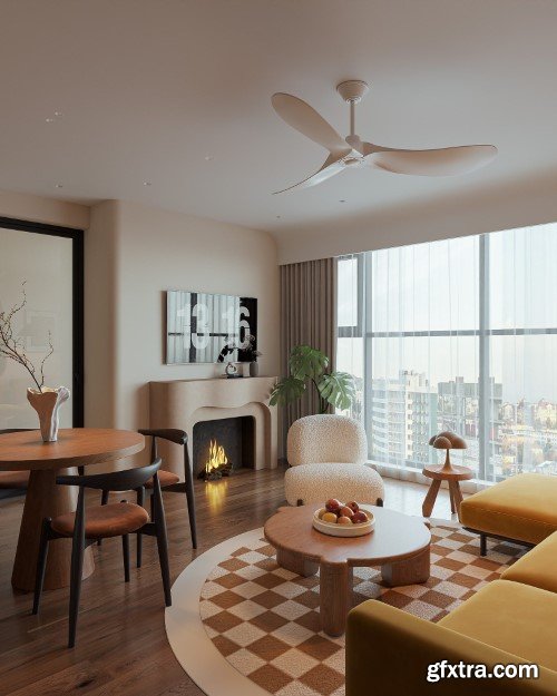 Apartment 3ds Max Scene 09