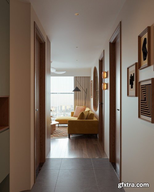 Apartment 3ds Max Scene 09