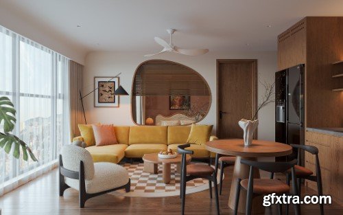 Apartment 3ds Max Scene 09