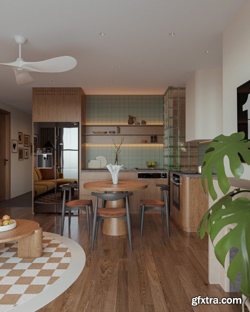 Apartment 3ds Max Scene 09