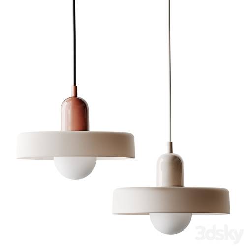 '3dsky Pro - Ceramic Disc Orb Pendant By In Common With'