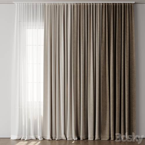 '3dsky Pro - Old Curtain for Interior 117'