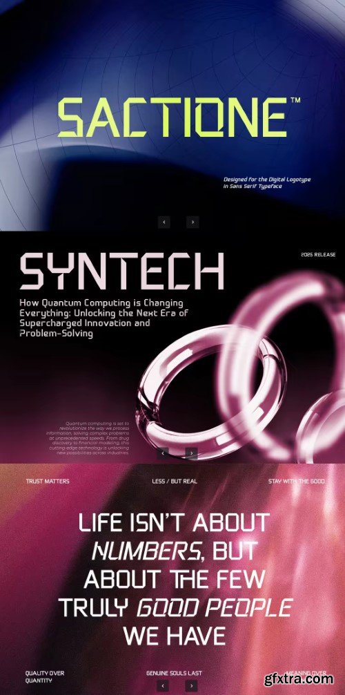 Sactione - Digital Logo Fonts