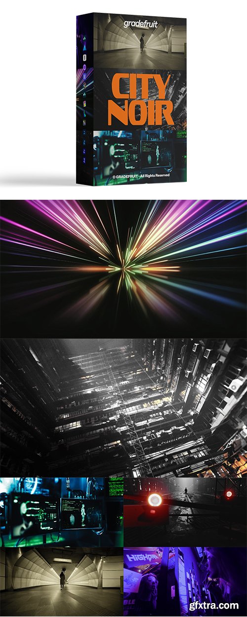 GradeFruit - City Noir LUTs &amp; LR Presets