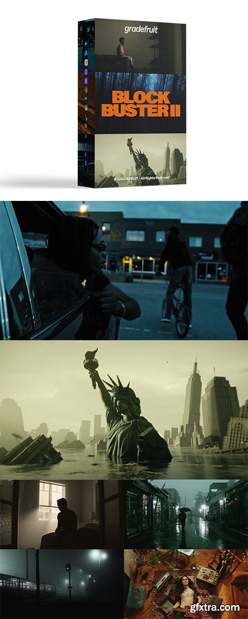 GradeFruit - Blockbuster V2 LUTs &amp; LR Presets