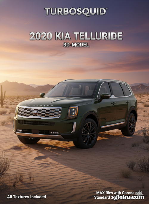 Turbosquid - Kia Telluride 2020 3D Model
