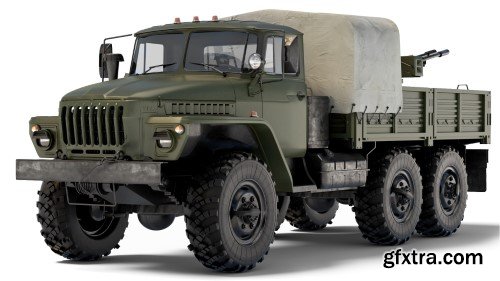 Turbosquid - Ural 4320 ZU-23-2 1998 3D Model