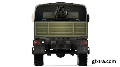 Turbosquid - Ural 4320 ZU-23-2 1998 3D Model