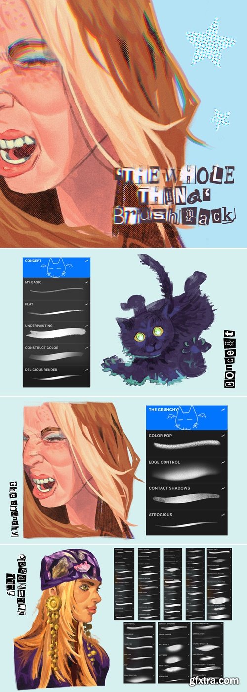 THE WHOLE THING procreate brushset(s)