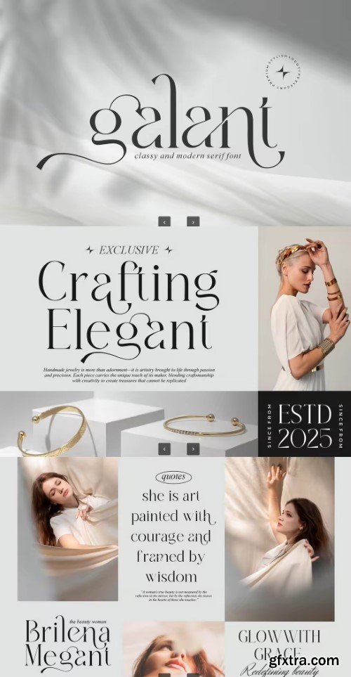 Creativemarket - Galant || Modern Minimalist Serif Font