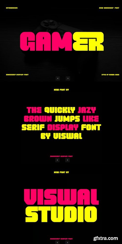 Gamer - Game & Sport Font